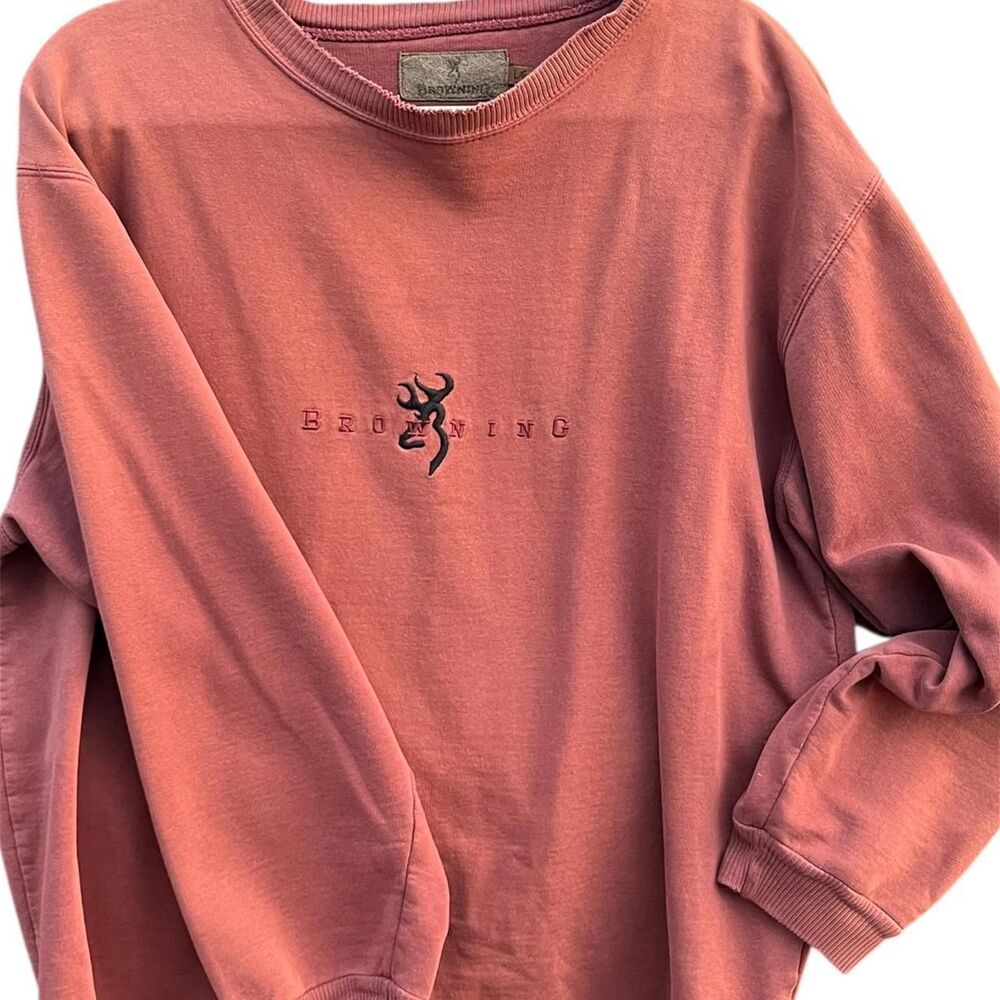 Vintage Browning Deer Logo Crewneck Sweatshirt Outdoors Hunting